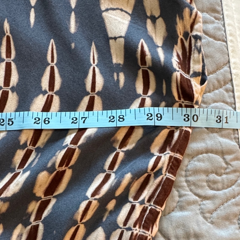 NWT J. Jill Pure Jill Tie Dye Belted Top Stone Multi size Large Tall - Picture 14 of 16